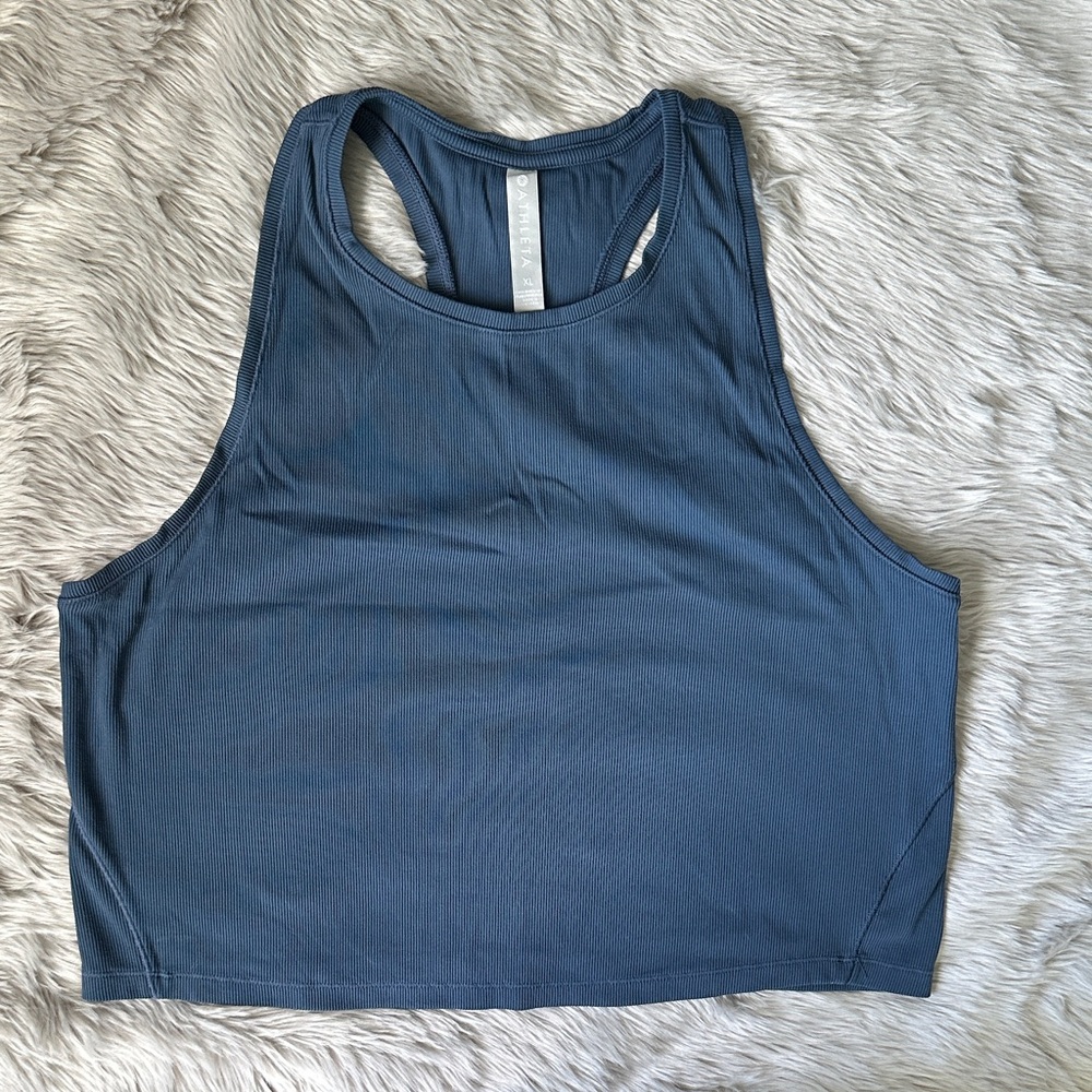 Athleta Shanti Ribbed Crop Tank